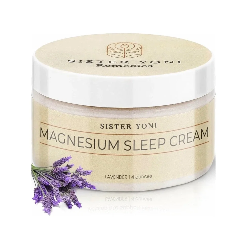 Sister Yoni Magnesium Sleep Cream Unisex 4oz Lavender Melatonin Valerian Relax